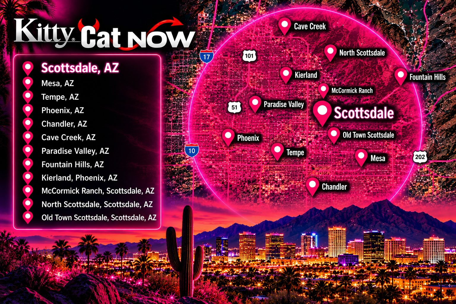 Kitty Cat Now Scottsdale service area Kitty Cat Now Scottsdale service area